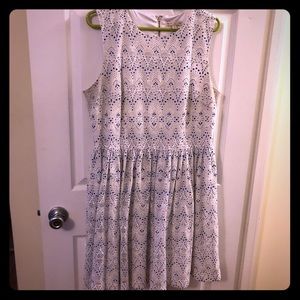 Eva Mendes for NY&Co White Eyelet Dress